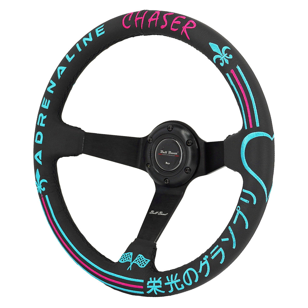 Universal Adrenaline Chase 350mm 3"Deep Dish 6-Bolt Steering Wheel | 150 Entries