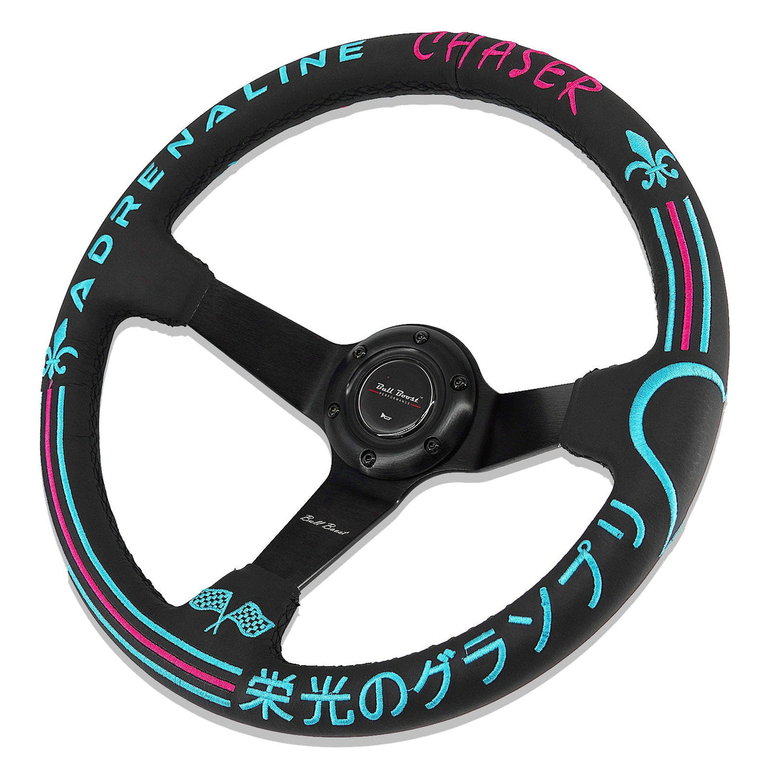 Universal Adrenaline Chase 350mm 3"Deep Dish 6-Bolt Steering Wheel | 150 Entries