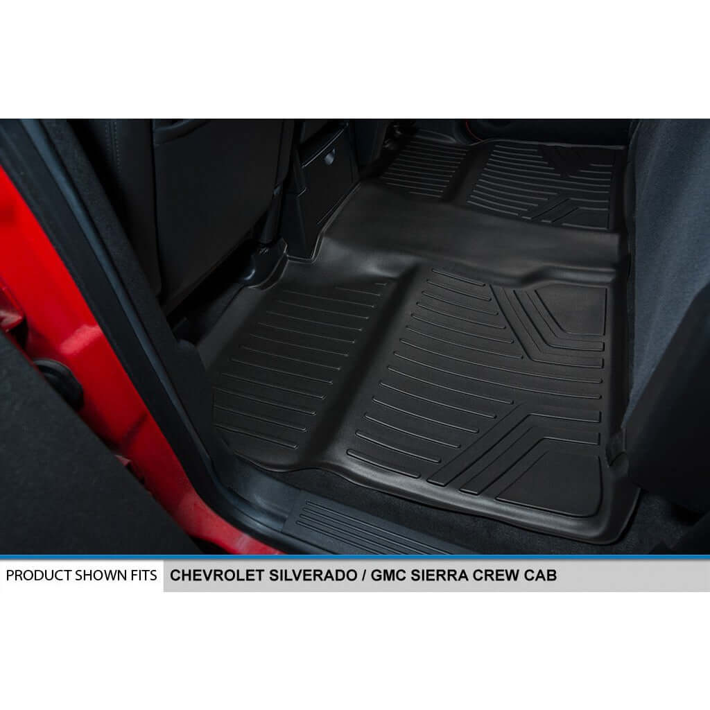 Smart Trim™ Floor Liners For 2007-2013 Silverado/Sierra 1500 - 2007-2014 2500/3500 HD Crew Cabin