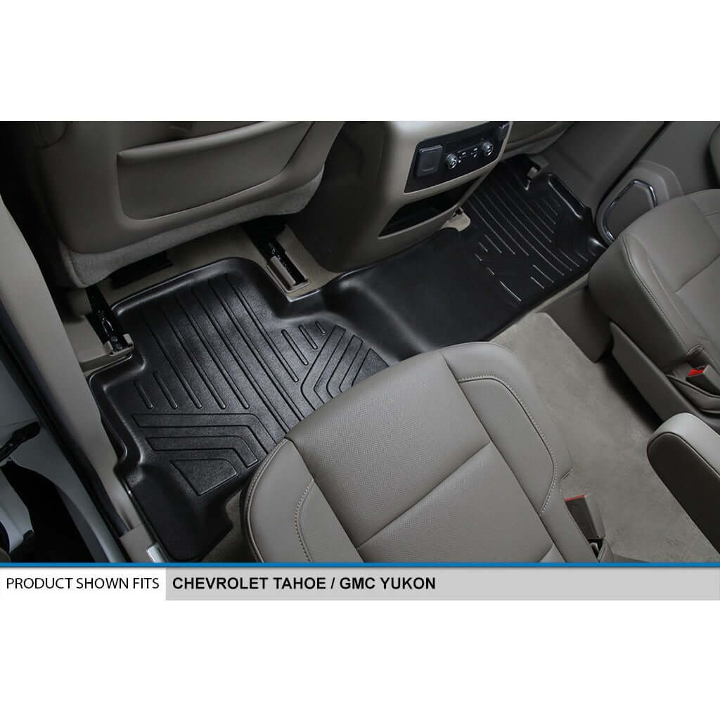 Smart Trim™ Floor Liners For 2015-2020 Chevrolet Tahoe / GMC Yukon (2nd Row Bucket)
