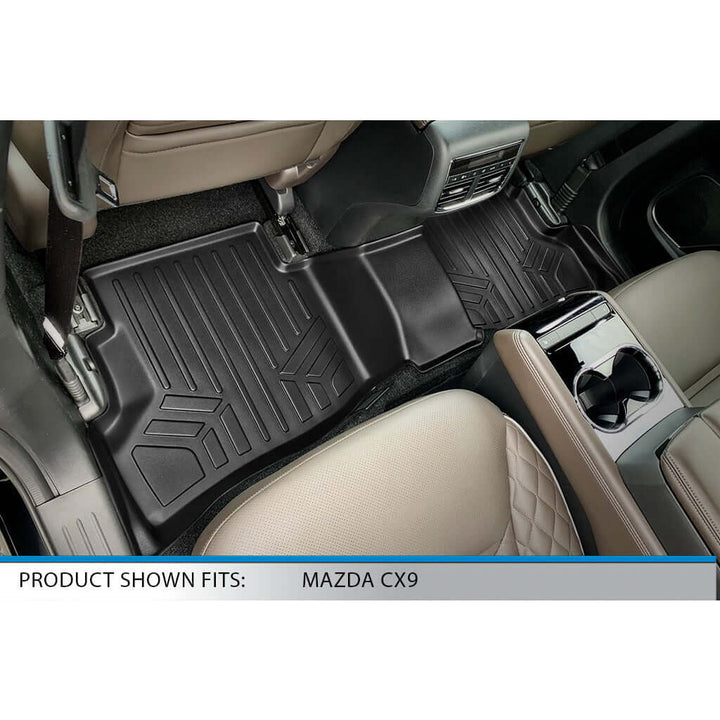 SMARTLINER Custom Fit Floor Liners For 2020-2023 Mazda CX-9 (6 Passenger With CC)