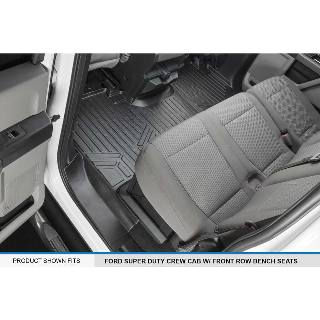 Tapetes SMARTLINER a medida para Ford F-250/F-350 Super Duty Crew Cab 2017-2025 con asiento corrido en la primera fila