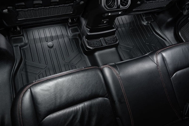 SMARTLINER Floor Liners for JL 2018-2024 Jeep Wrangler Unlimited 4-Door (JL New Body Style - not JK)