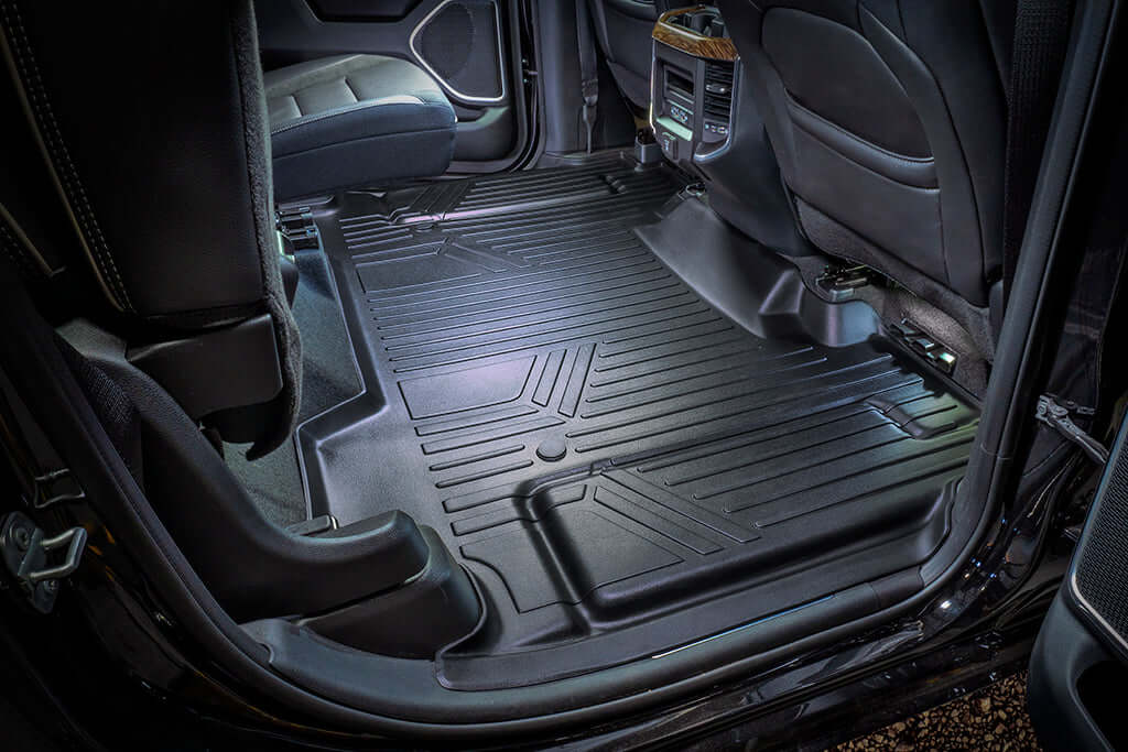 Tapetes SmartCoverage™ a medida para Ram 1500 Crew Cab 2019-2024 sin caja de almacenamiento debajo del asiento trasero