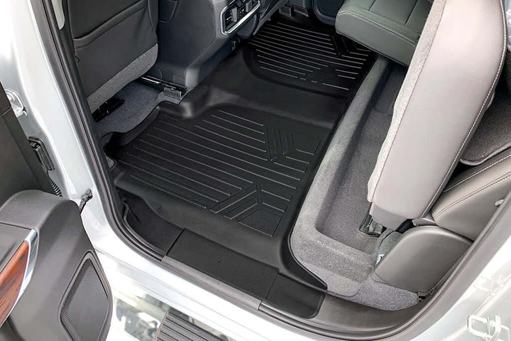 SMARTLINER Floor Liners for 2020-2026 Chevy Silverado 2500 HD | 3500 HD (Crew Cab|Carpet|(1st Row Bench)|(No OTH)|[2nd Row Storage]