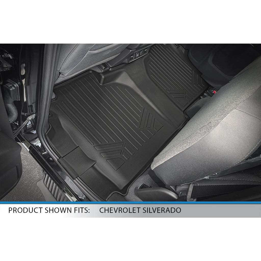 Smart Trim™ Floor Liners For 19-21 Silverado/Sierra 1500 Double Cab without Rear Underseat Toolbox