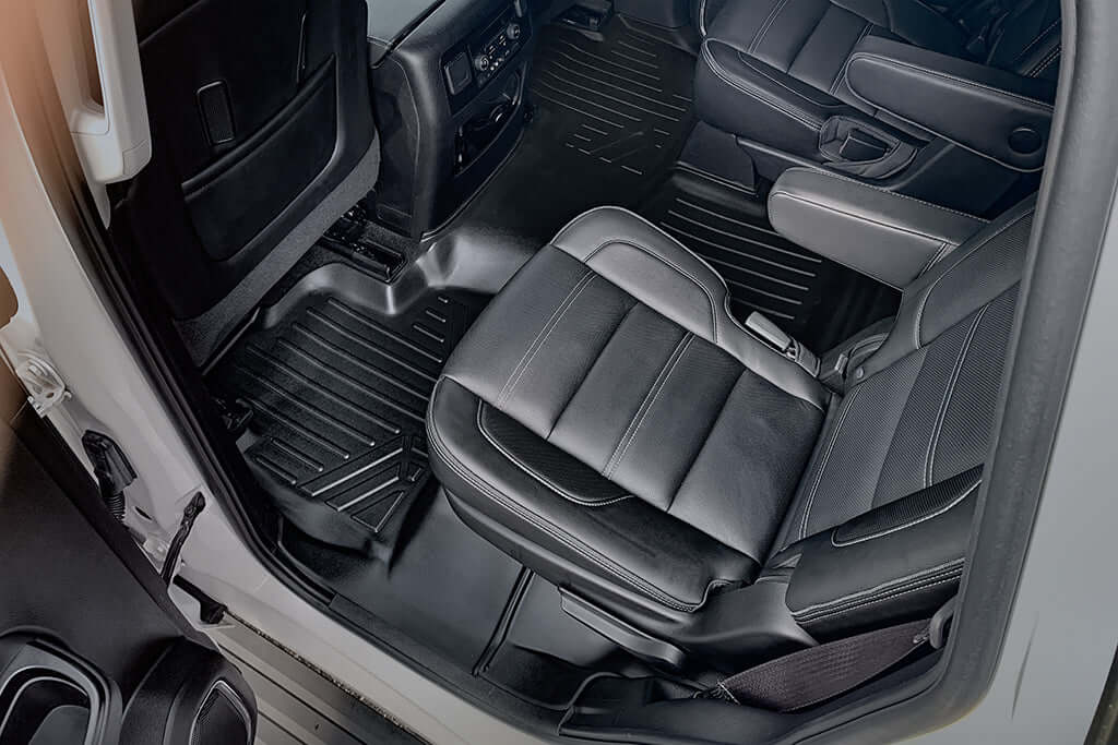 SMARTLINER Floor Liners for 2015 - 2020 Chevy Tahoe / GMC Yukon (2nd Row Bucket)