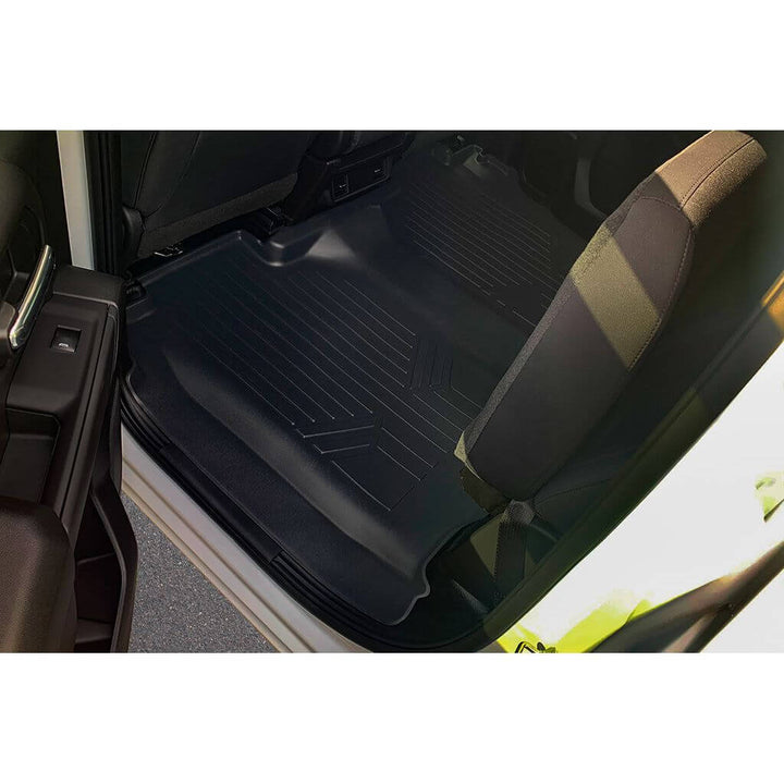 SmartCoverage™ Floor Liners For 2019-2026 Chevy Silverado 1500 Crew Cab (1st Row Bench) (OTH) | Vinyl | [No 2nd Row Storage]