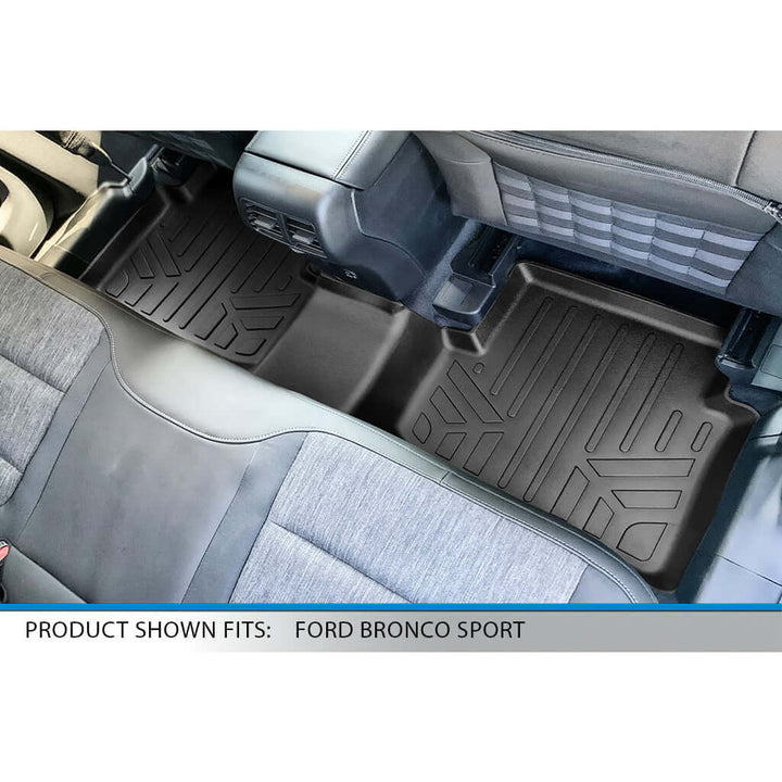 SMARTLINER Floor Liners for 2021-2026 Ford Bronco Sport Rubber Flooring