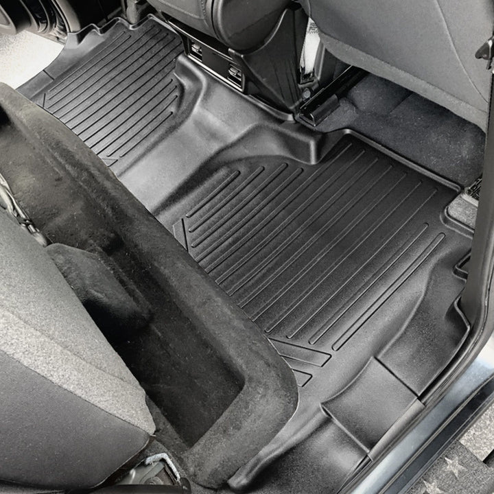 SMARTLINER Custom Fit Floor Liners For 2019-2026 GMC Sierra 1500 Double Cab with Carpet Flooring and 1st Row Bench Seat and OTH Coverage (with 2nd Row Under Seat Storage)