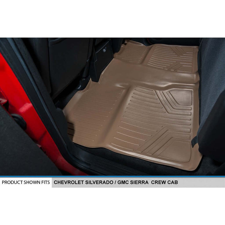 Smart Trim™ Floor Liners For 2007-2013 Silverado/Sierra 1500 Crew Cab - 2007-2014 2500/3500 HD Crew Cab