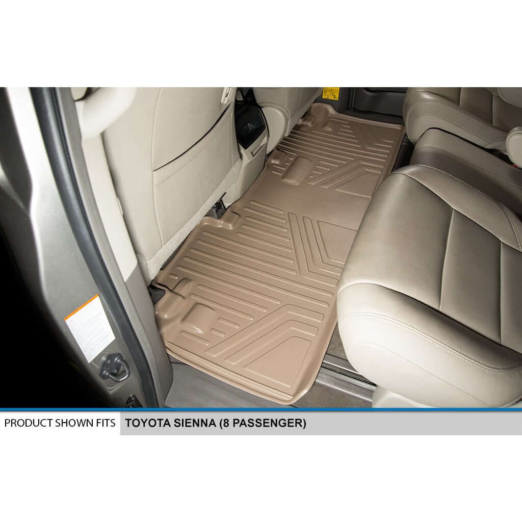 SMARTLINER Custom Fit Floor Liners For 2011-2012 Toyota Sienna (8 Passenger Model)