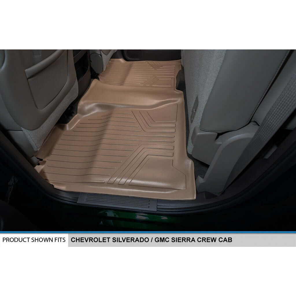 SMARTLINER Floor Liners for Crew Cab 2014-2018 Silverado/Sierra 1500 - 2015-2021 2500/3500 HD