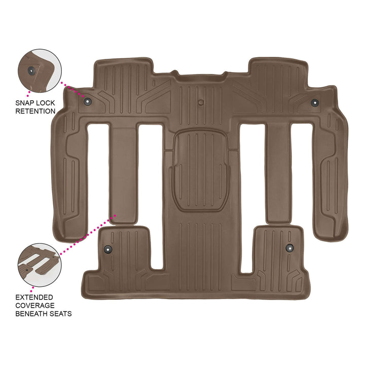 SMARTLINER Floor Liners for 2009-2010 Chevrolet Traverse (2nd Row Bucket)