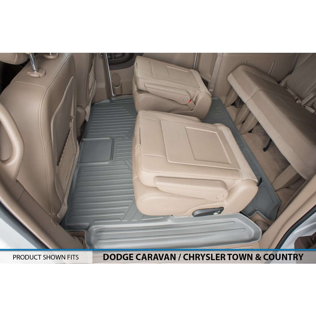 Smart Trim™ Floor Liners For 2013-2020 Dodge Grand Caravan (2nd Row Bucket) (1st Row Console)