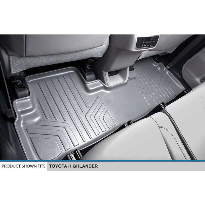 SMARTLINER Custom Fit Floor Liners For 2014-2019 Toyota Highlander Hybrid (with 2nd Row Bucket Seat)
