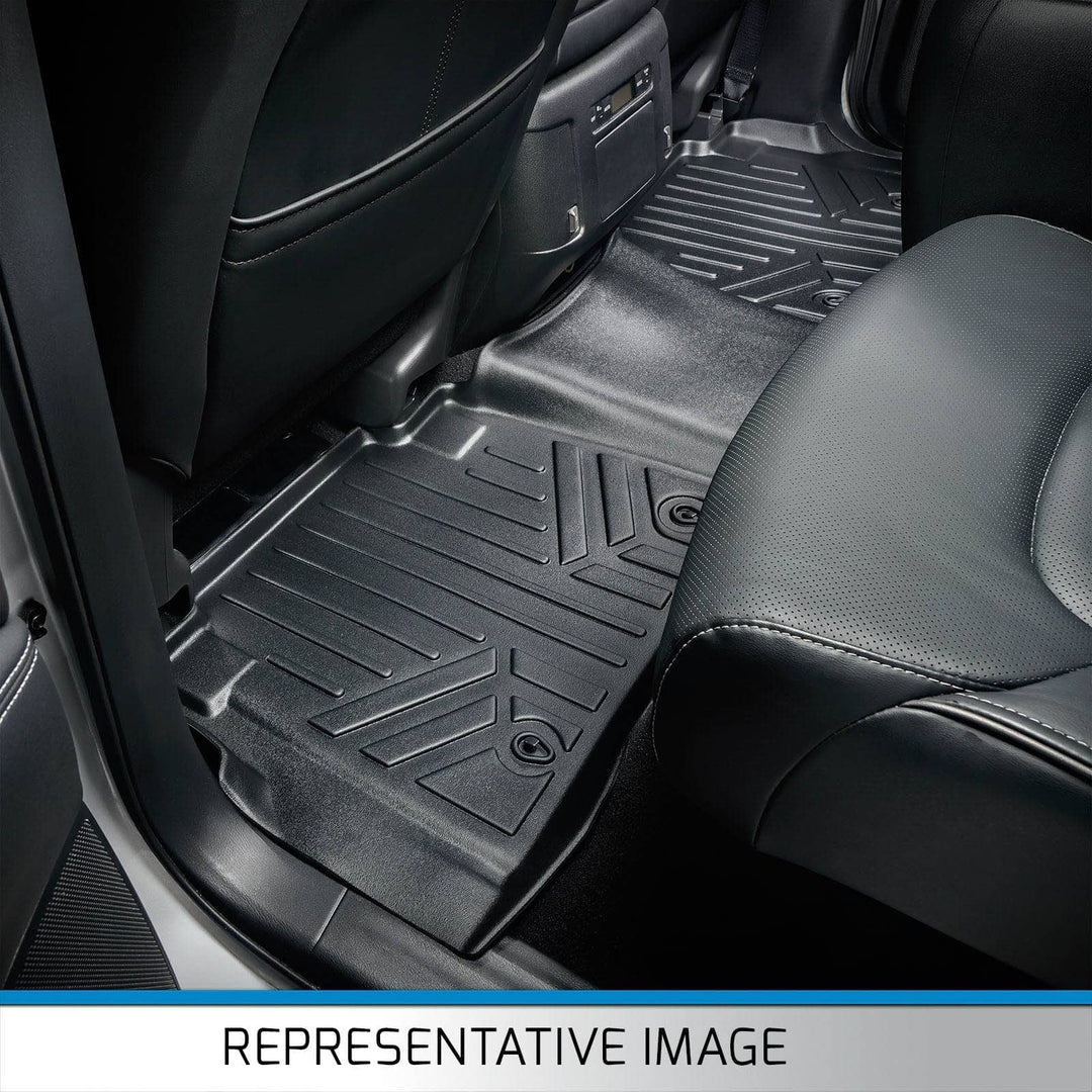 SMARTLINER Floor Liners for Double Cab 2014-2018 Silverado/Sierra 1500 - 2015-2021 2500/3500 HD