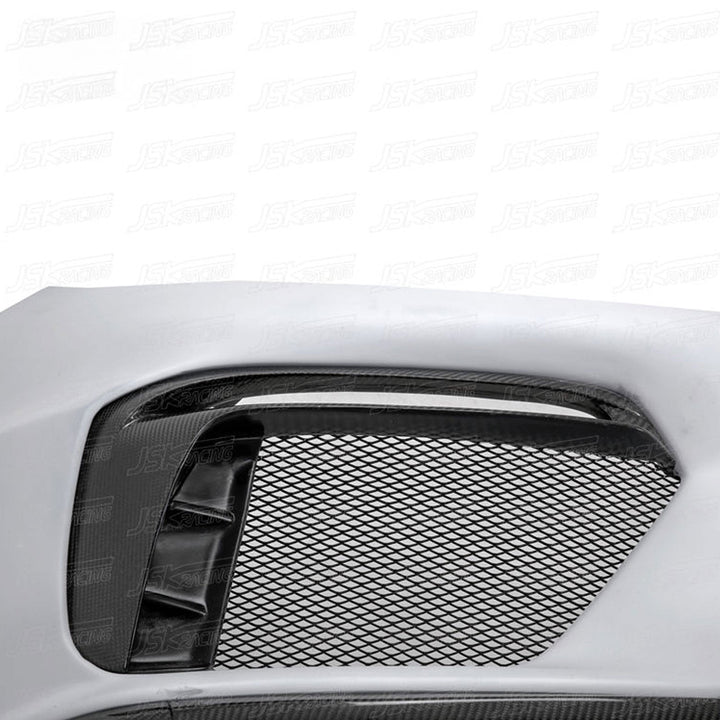 GT4 Style Half Carbon Fiber Front Bumper for Porsche Cayman 981 13-15