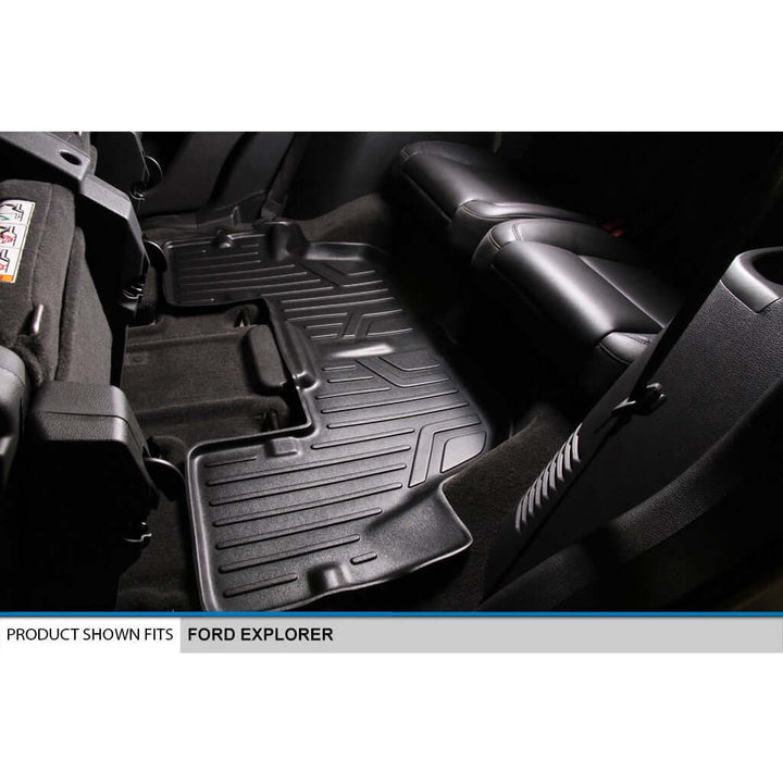 SMARTLINER Custom Fit Floor Liners For 2011-2014 Explorer (without 2nd Row Center Console)