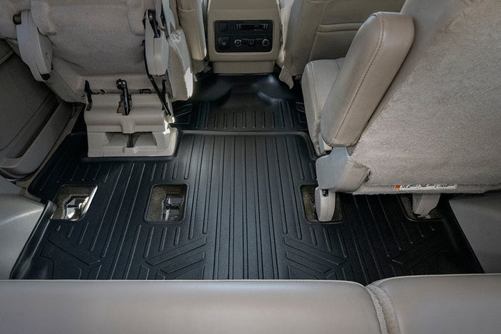 Alfombrillas SMARTLINER a medida para Ford Expedition EL/Lincoln Navigator 2011-2017 con asientos individuales en la segunda fila (sin consola).