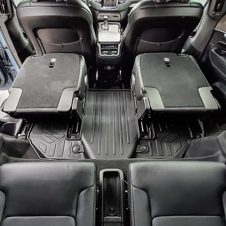 SMARTLINER Floor Liners for 2020-2026 Volvo XC90 (7 Passenger Models. No Plug-in Hybrid Models)