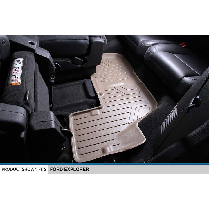 Alfombrillas SMARTLINER a medida para Ford Explorer 2017-2019 con consola central de la segunda fila