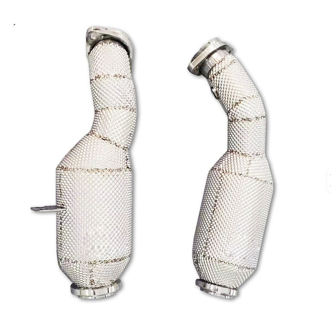 High Flow Catted Downpipe for Mercedes Benz C43 AMG 3.0T