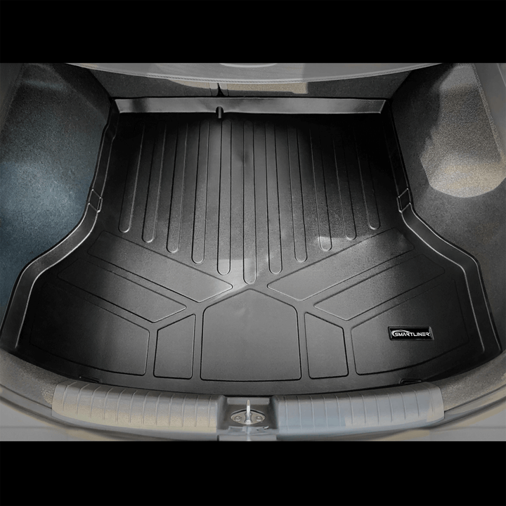 SMARTLINER Floor Liners for 2019-2022 Hyundai Ioniq Hybrid Blue Trim no Subwoofer in Cargo Area (Does Not Fit Electric Models)
