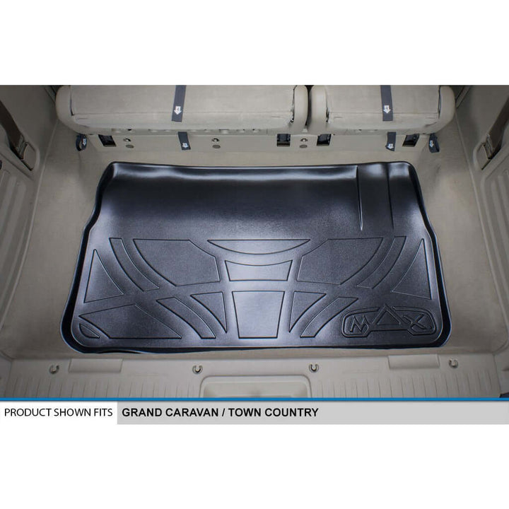 Smart Trim™ Floor Liners For 2013-2020 Dodge Grand Caravan (2nd Row Bucket) (1st Row Console)