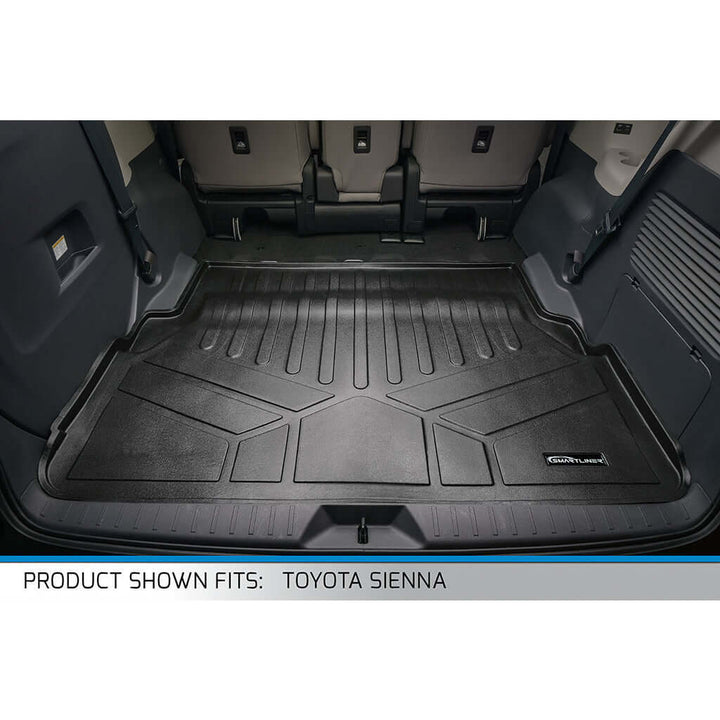 SMARTLINER Custom Fit Floor Liners For 2021-2026 Toyota Sienna with 2nd Row Bucket Seats and Spare Tire