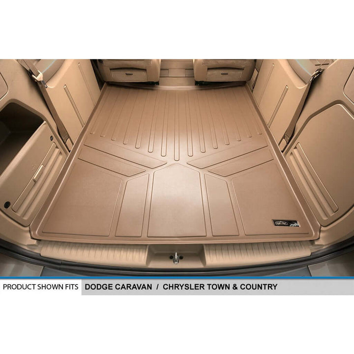 Smart Trim™ Floor Liners For 2013-2020 Dodge Grand Caravan (2nd Row Bucket) (1st Row Console)