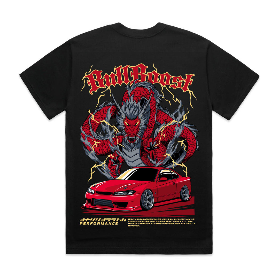 Bull Boost Performance Premium Automotive Cotton Crew Tee Shirts