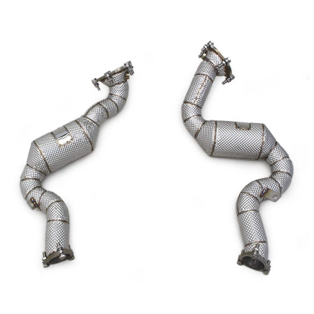 Catted High Flow 304 Stainless Exhaust Downpipe for Audi RS6 C7 4.0TT