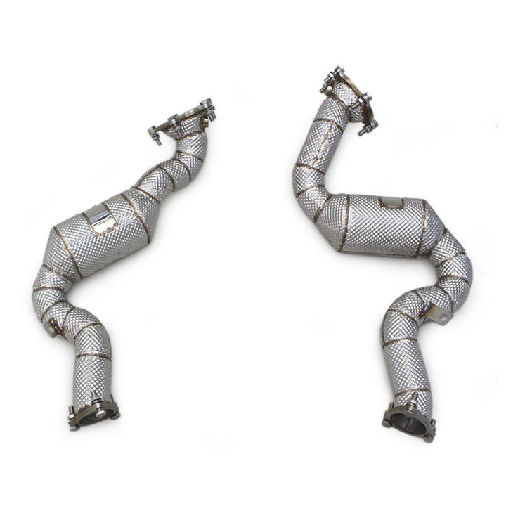 Catted High Flow 304 Stainless Exhaust Downpipe for Audi RS6 C7 4.0TT