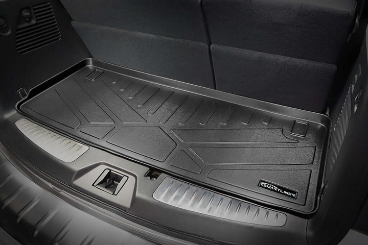 SMARTLINER Custom Fit Floor Liners For 2019-2024 Infiniti QX80 and 2019-2024 Nissan Armada No Bucket Seats & Center Console Only