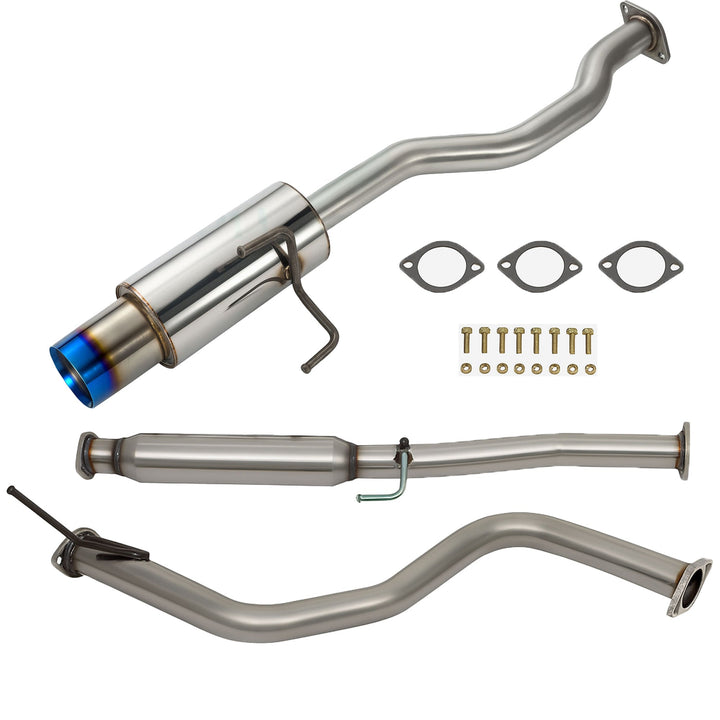 4.5” Stainless Steel Catback Exhaust Muffler For Honda Civic Hatch 76mm 92-95 EG