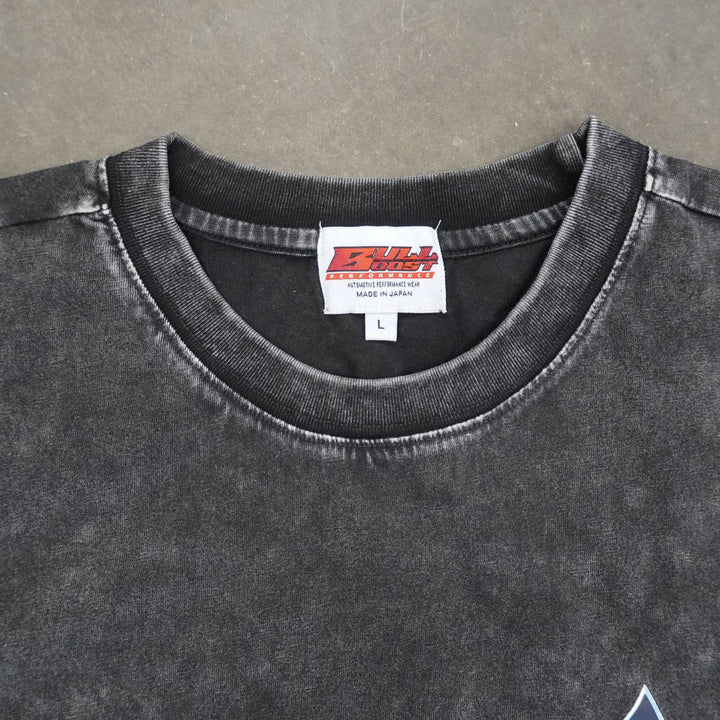 Vintage Acid Wash 250GSM Mad Engine Mitsubishi Evo Heavy Cotton Pre Shrunk T Shirt