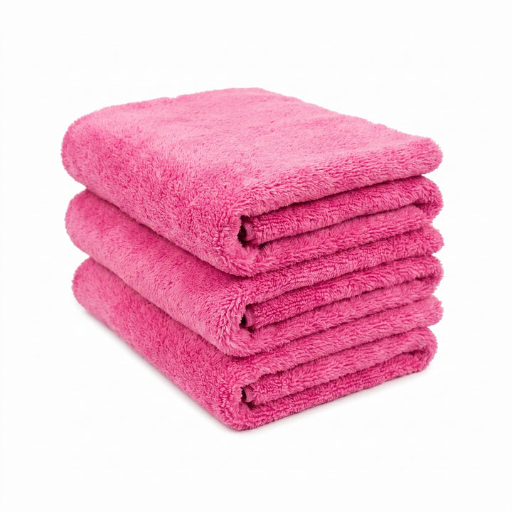 Paquete de 3 paños de microfibra sin bordes WASH&amp;WHIPS con tecnología Ultrasónica para bordes.