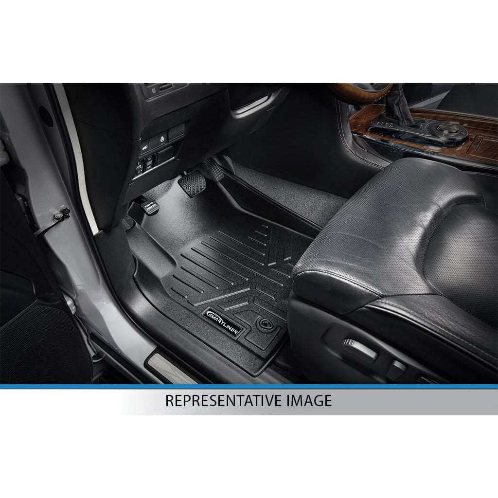 SMARTLINER Custom Fit Floor Liners For 1999-2007 Silverado/Sierra 1500/2500/3500 Crew Cab / 2000-2006 Escalade/Suburban/Yukon XL