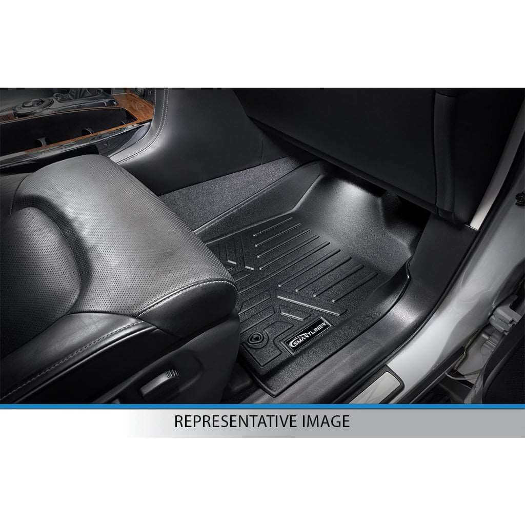 SMARTLINER Custom Fit Floor Liners For 1999-2007 Silverado Crew Cab/Sierra 1500/2500/3500 / 2000-2006 Tahoe/Yukon/Suburban/Yukon XL