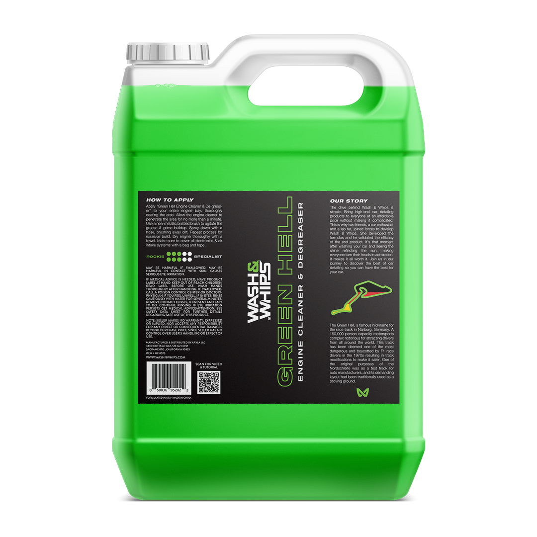 WASH&WHIPS Green Hell Engine Cleaner & Degreaser