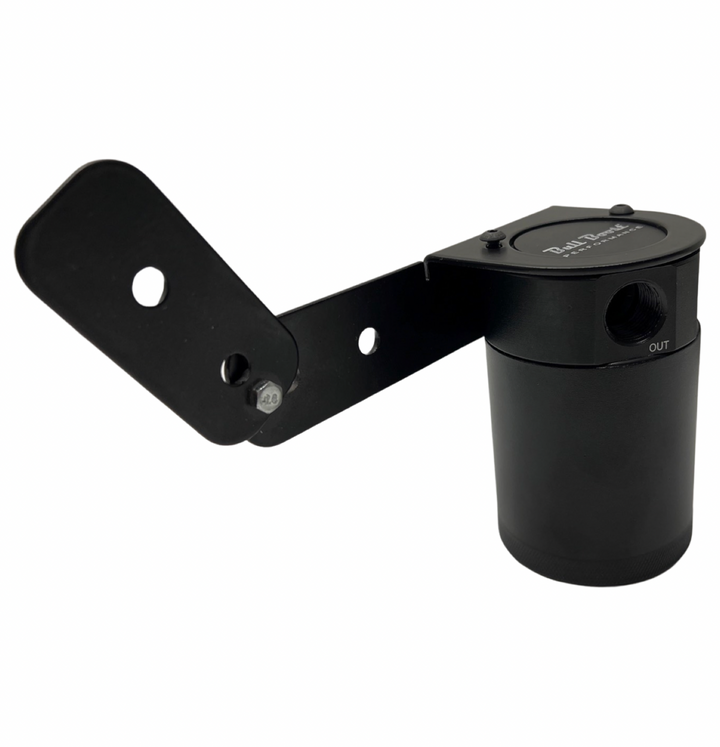 Universal Performance Oil Catch Can 2 Port -10AN + Adjustable Mounting Bracket Kit Turbo V2