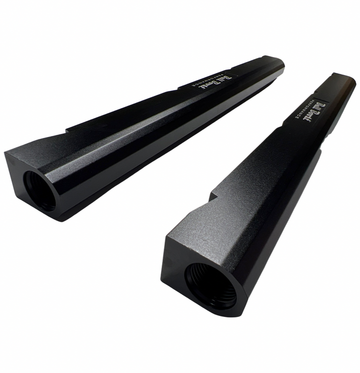 Z893 LS1 / LS6 -8AN high flow BLACK fuel rails w/ fittings & crossover hose for Corvette CTS Camaro