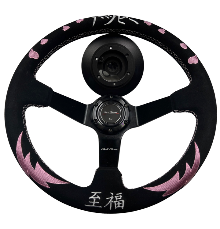 Bliss Heart Steering Wheel Short Hub Adapter Kit For 91-98 BMW E36 M3 Z3 E39 E36H 840i 850i