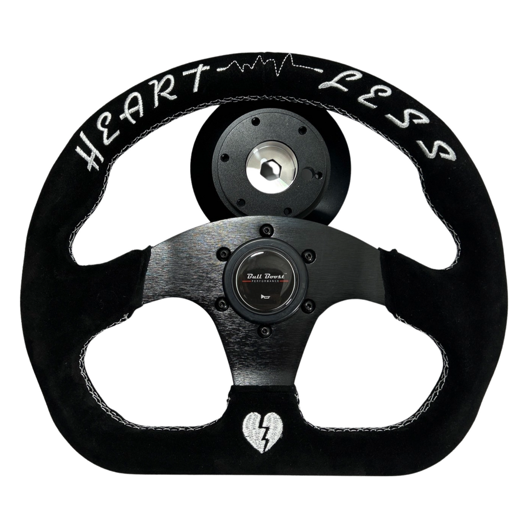 Quadro Style Steering Wheel + Short Hub Adapter Kit For Mustang Focus Fiesta Mazda