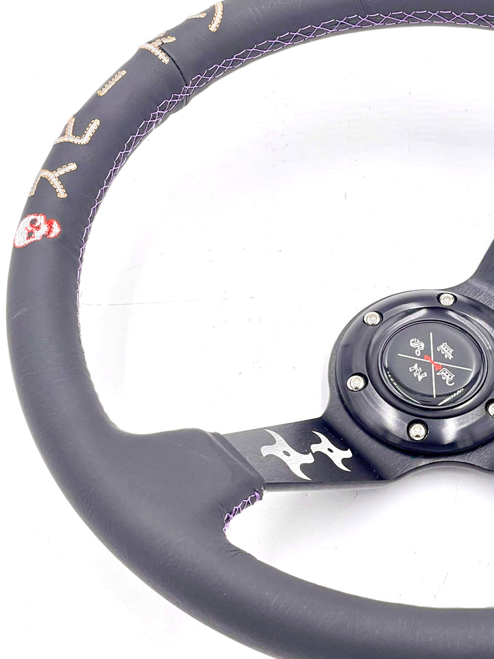 SPDZ1 “The Ninja” (Black) Steering Wheel – Deep Dish