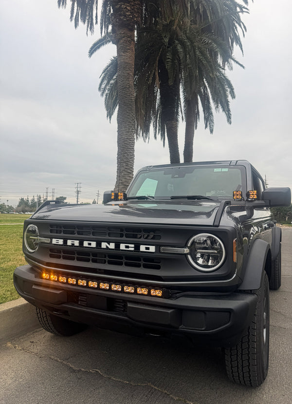 2022+ Ford Bronco Raptor Hood Mount/Ditch Lights/Pillars - PRO