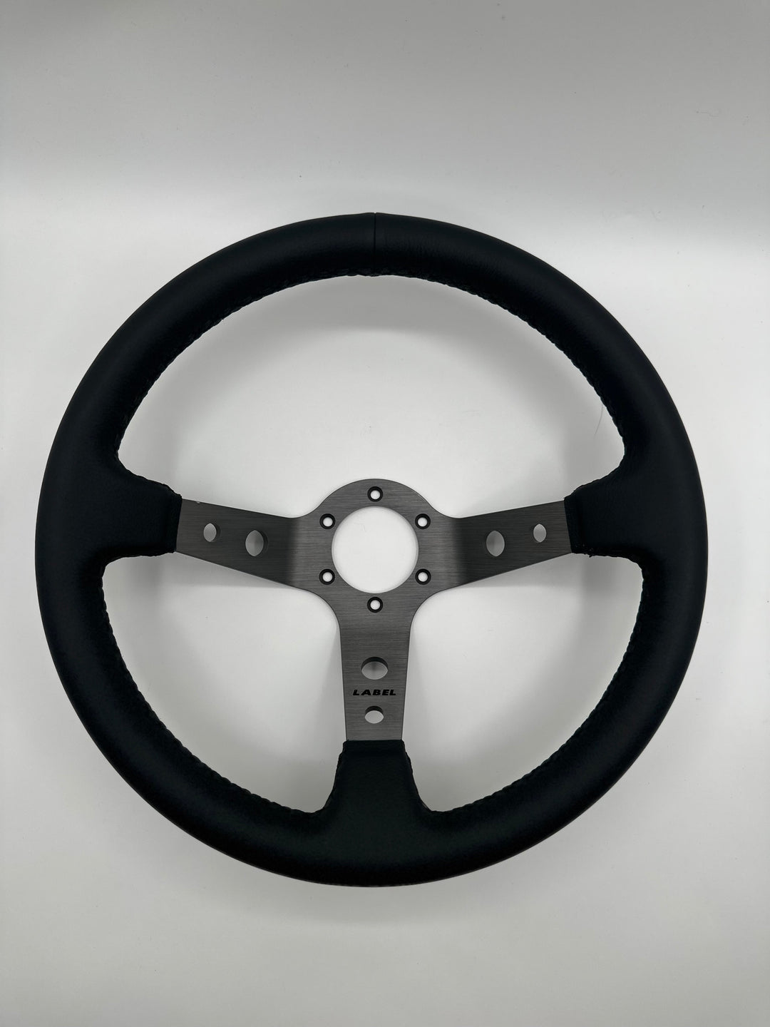 The Daytona | Black Leather | Graphite Spoke | Black Stitch