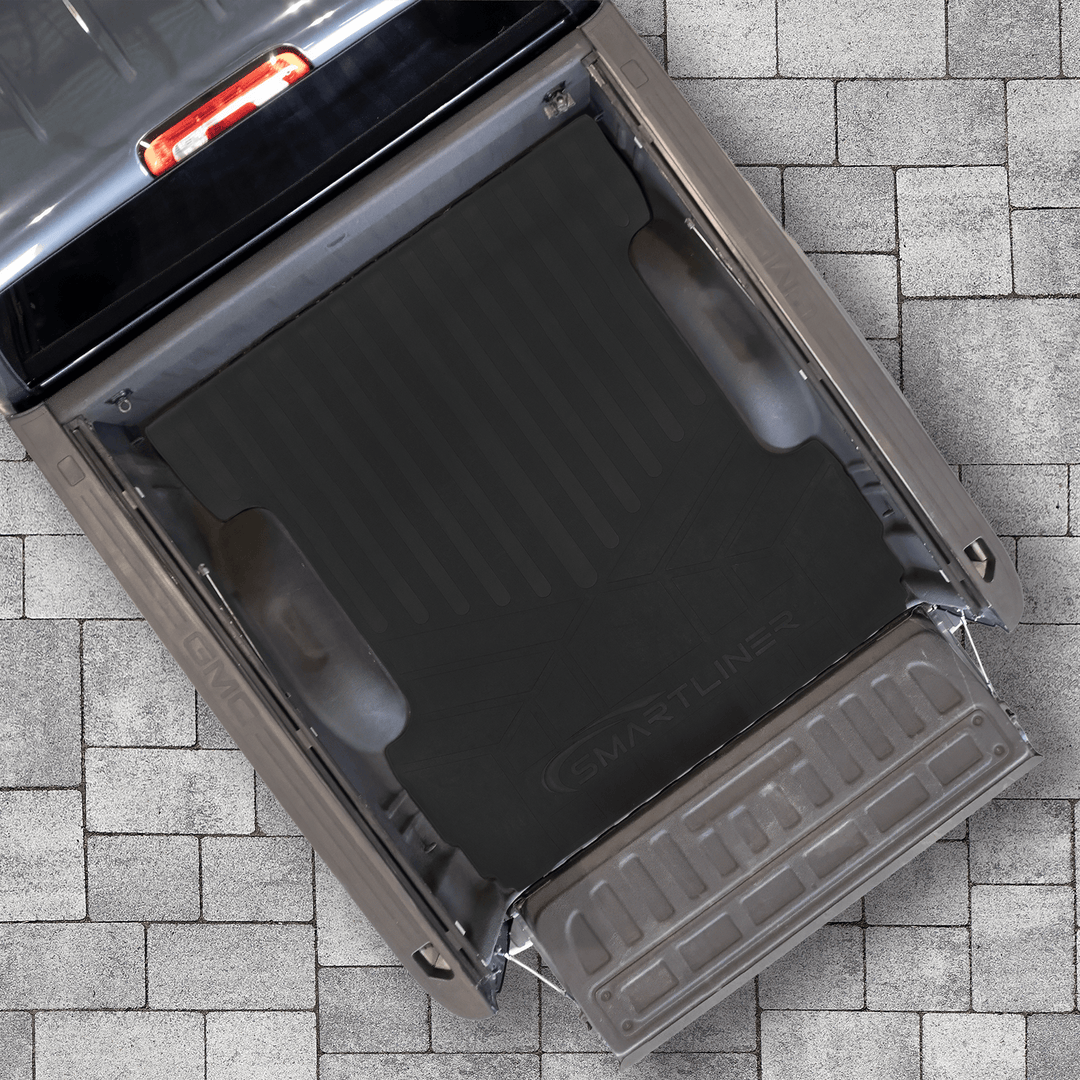 SMARTLINER Floor Liners for GMC Sierra 1500 Crew Cab 2014 - 2018 (Carpeted flooring) 1st Row Bench Half coverage