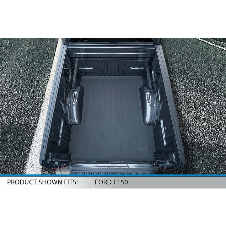 Tapetes SmartCoverage™ a medida para Ford F-150 SuperCrew Cab (modelos 2015-2025) con asientos individuales en la primera fila. Sin espacio de almacenamiento debajo de los asientos.
